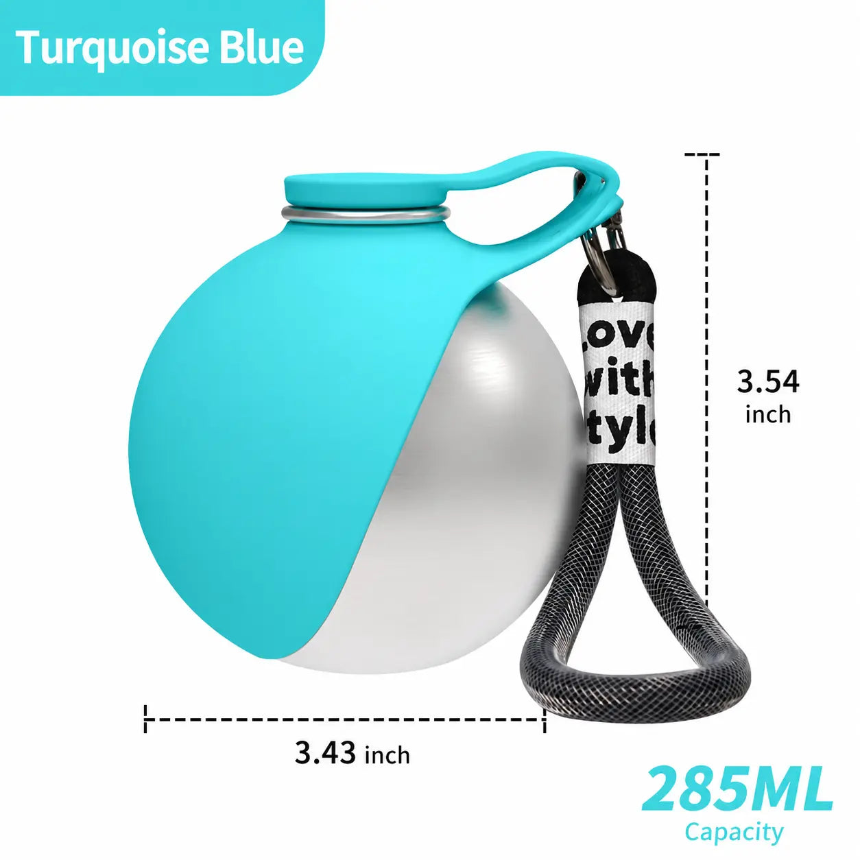 PAWCHUM Durable Construction Dog Water Bottle - Spill-Proof, Mess-Free, Portable Hydration On-The-Go for All-Terrain Travel, Easy Single-Handed Operation, Leak-Free Performance