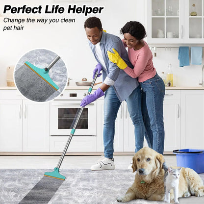 Adjustable Cat Hair Remover and Pet Cleaning Brush with Hanging Ring - Effective Tool for Carpets and Floors, Ideal Valentine's Day Gift