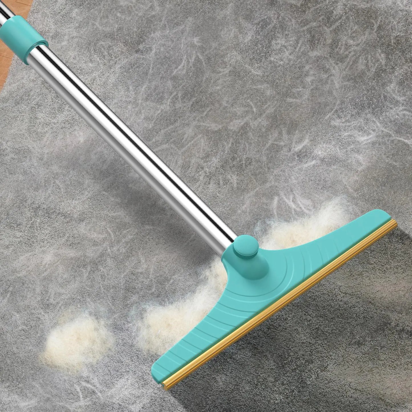 Adjustable Cat Hair Remover and Pet Cleaning Brush with Hanging Ring - Effective Tool for Carpets and Floors, Ideal Valentine's Day Gift