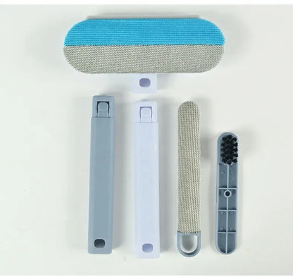 Pet Hair Remover Brush for Couch, Carpet and Clothes, Reusable Lint Brush with Long Handle, Includes 2 Brushes