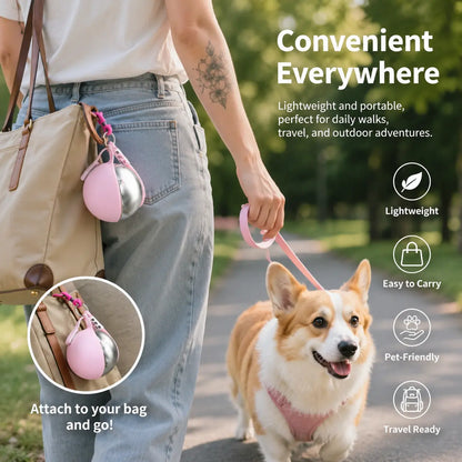 PAWCHUM Durable Construction Dog Water Bottle - Spill-Proof, Mess-Free, Portable Hydration On-The-Go for All-Terrain Travel, Easy Single-Handed Operation, Leak-Free Performance