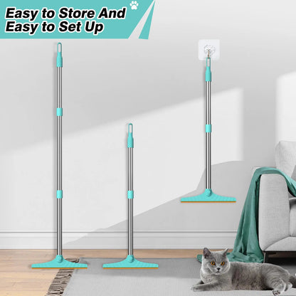 Adjustable Cat Hair Remover and Pet Cleaning Brush with Hanging Ring - Effective Tool for Carpets and Floors, Ideal Valentine's Day Gift