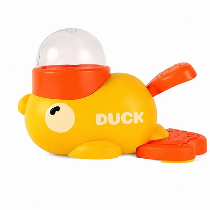 Interactive Duck-Shaped Dog Treat Dispenser Toy - ABS Plastic Slow Feeder Puzzle for IQ Training and Stress Reduction for Dogs of All Sizes