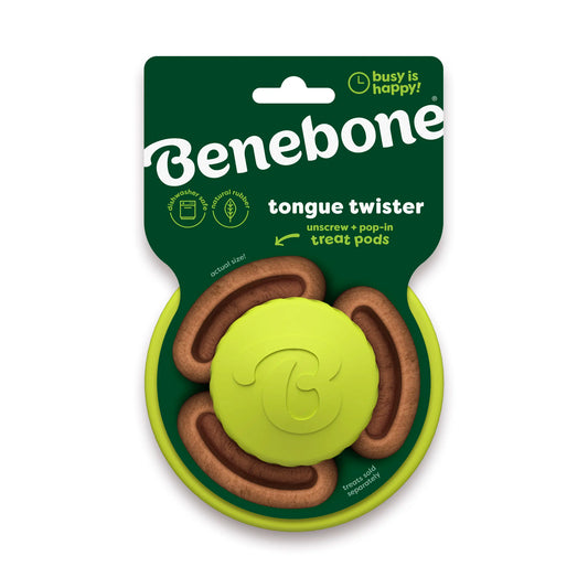 Benebone Tongue Twister Interactive Enrichment Dog Toy