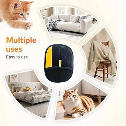 Electrostatic Pet Hair Removal Gloves - Reusable Grooming Tool for Cats and Dogs, Ideal for Furniture, Carpets, and Car Seats